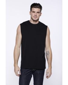 Men's Cotton Muscle T-Shirt - BLACK - XS (Color: Black)