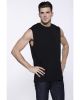 Men's Cotton Muscle T-Shirt - BLACK - XS